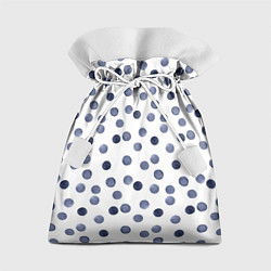 Мешок для подарков Акварельный синий горох, цвет: 3D-принт