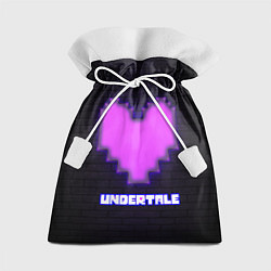 Мешок для подарков UNDERTALE PURPLE HEART, цвет: 3D-принт