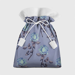 Мешок для подарков Голубые розы, цвет: 3D-принт