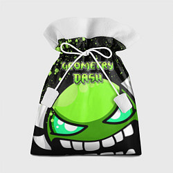 Мешок для подарков Geometry Dash: Green Evil, цвет: 3D-принт