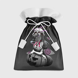 Мешок для подарков Черная ведьма с тыквой, цвет: 3D-принт