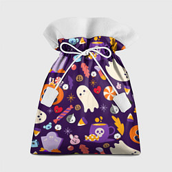 Подарочный мешок HALLOWEEN BTS BT21 PATTERN БТ21 БТС ХЕЛЛОУИН