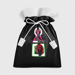 Мешок для подарков ИГРА В КАЛЬМАРА ПЕРСОНАЖИ В МАСКАХ, цвет: 3D-принт