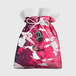Мешок для подарков Девушка Игра в кальмара, цвет: 3D-принт