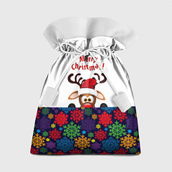 Подарочный мешок Merry Christmas оленёнок