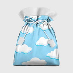 Мешок для подарков Белые облака, цвет: 3D-принт