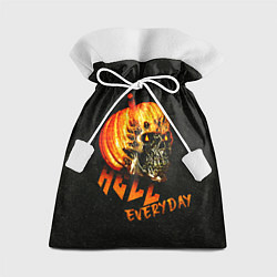 Мешок для подарков Helloween череп тыква scull pumkin, цвет: 3D-принт