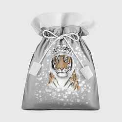 Мешок для подарков Снежный тигр, цвет: 3D-принт