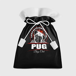 Подарочный мешок Мопс Pug
