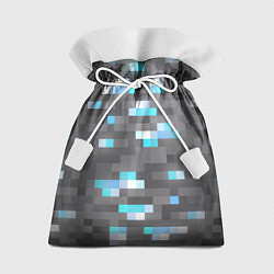 Мешок для подарков АЛМАЗНАЯ РУДА DIAMOND ORE MINCRAFT, цвет: 3D-принт