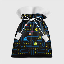 Мешок для подарков Пиксельный Пакман, цвет: 3D-принт