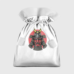 Мешок для подарков Красный Шлем Самурая, цвет: 3D-принт