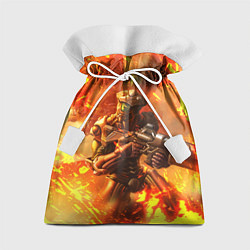 Мешок для подарков Doom ART спина, цвет: 3D-принт
