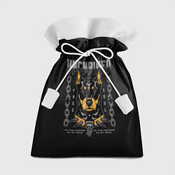 Мешок для подарков Доберман-Пинчер, цвет: 3D-принт