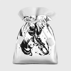 Мешок для подарков SONIC BLACK СОНИК, цвет: 3D-принт