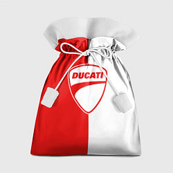 Мешок для подарков DUCATI WHITE RED STYLE LOGO, цвет: 3D-принт