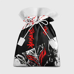 Мешок для подарков Берсерк черная маска с логотипом, цвет: 3D-принт