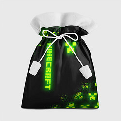 Подарочный мешок MINECRAFT NEON LOGO CREEPER