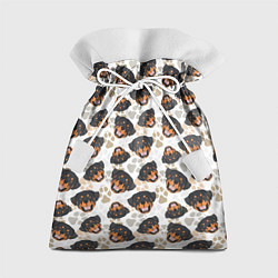 Мешок для подарков Собака Ротвейлер Rottweiler, цвет: 3D-принт