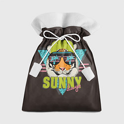 Мешок для подарков Солнечный тигр, цвет: 3D-принт