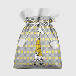 Мешок для подарков Милая жирафа в шарфе, цвет: 3D-принт