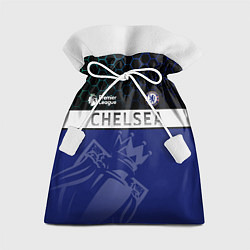 Мешок для подарков FC Chelsea London ФК Челси Лонон, цвет: 3D-принт