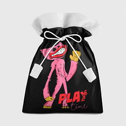 Мешок для подарков Розовый Хагги Poppy Playtime, цвет: 3D-принт