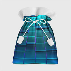 Подарочный мешок 3D квадраты неоновые