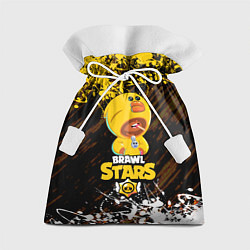 Мешок для подарков BRAWL STARS SALLY LEON БРЫЗГИ КРАСОК, цвет: 3D-принт