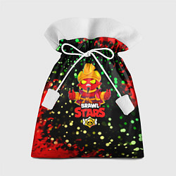 Мешок для подарков BRAWL STARS EVIL GENE горящий огонь, цвет: 3D-принт