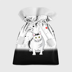 Мешок для подарков CAT LOVE, цвет: 3D-принт