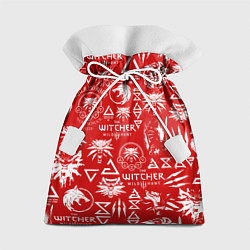 Мешок для подарков THE WITCHER LOGOBOMBING ЛОГОТИПЫ ВЕДЬМАКА, цвет: 3D-принт