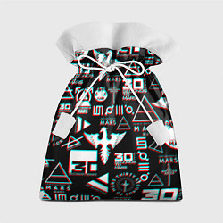 Мешок для подарков 30 Seconds to Mars - Glitch, цвет: 3D-принт