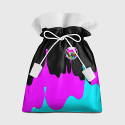 Мешок для подарков 6IX9INE Подтеки Красок, цвет: 3D-принт
