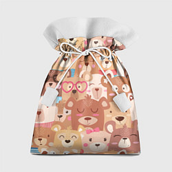 Подарочный мешок Bears texture
