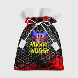 Мешок для подарков Huggy Wuggy соты, цвет: 3D-принт