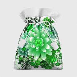 Мешок для подарков Яркая пышная летняя зелень, цвет: 3D-принт