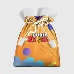 Подарочный мешок Бабл квас Bubble kvass геометрический фон