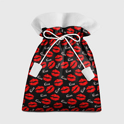 Мешок для подарков Kiss поцелуи, цвет: 3D-принт
