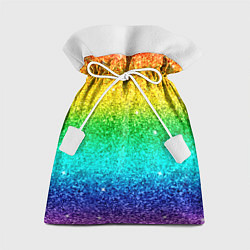 Подарочный мешок Блестки радуга