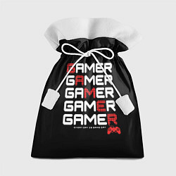 Мешок для подарков GAMER - GAMER - GAMER, цвет: 3D-принт