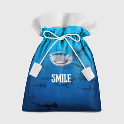 Мешок для подарков Акула смайл, цвет: 3D-принт