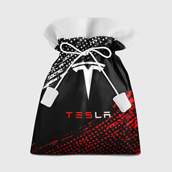 Мешок для подарков Tesla - Logo Pattern, цвет: 3D-принт