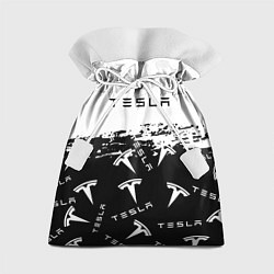 Мешок для подарков Tesla - Black & White, цвет: 3D-принт