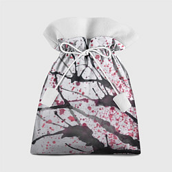 Подарочный мешок Сакура цветёт рисунок акварелью