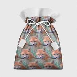 Мешок для подарков Лисица паттерн, цвет: 3D-принт