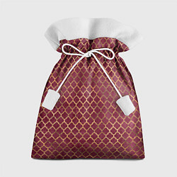 Подарочный мешок Gold & Red pattern