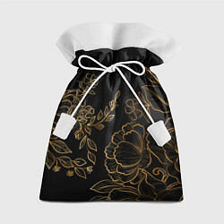 Мешок для подарков Golden lines of roses, цвет: 3D-принт