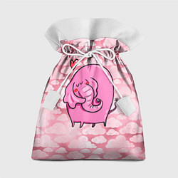 Мешок для подарков Розовый влюбленный слон, цвет: 3D-принт