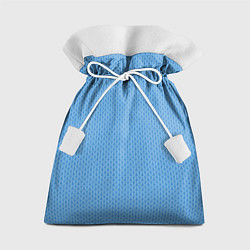 Мешок для подарков Вязаный узор голубого цвета, цвет: 3D-принт